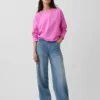 T-shirt court oversize en maille