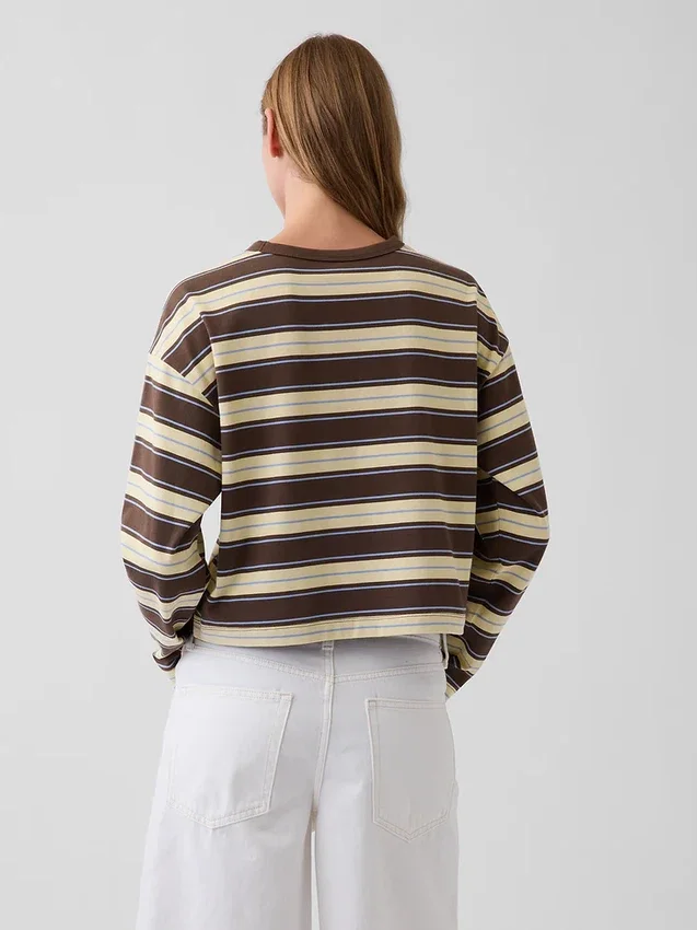 T-shirt court oversize en maille