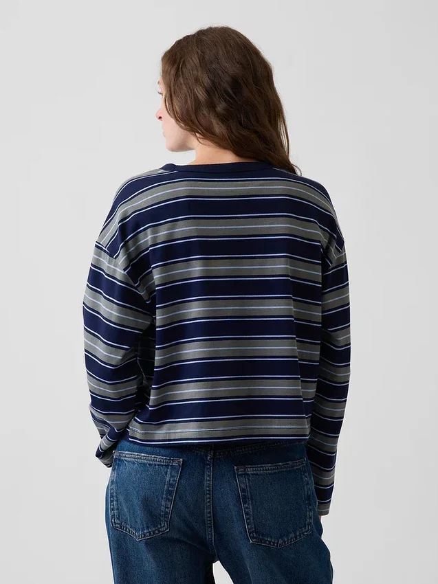 T-shirt court oversize en maille