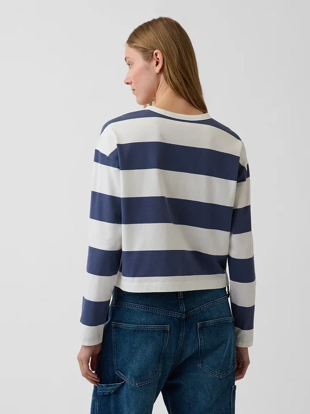 T-shirt court oversize en maille