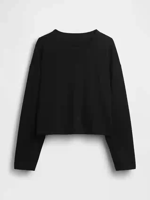 T-shirt court oversize en maille