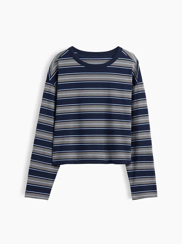 T-shirt court oversize en maille