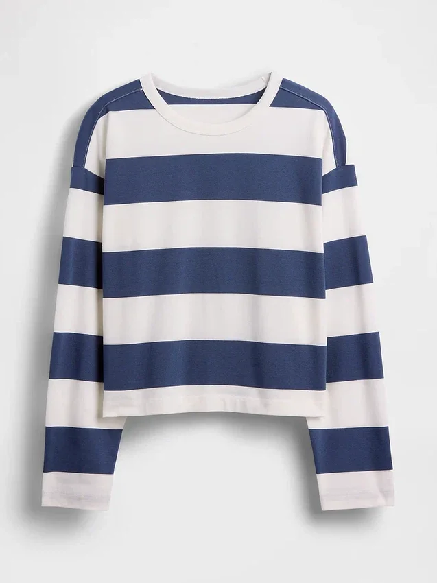 T-shirt court oversize en maille