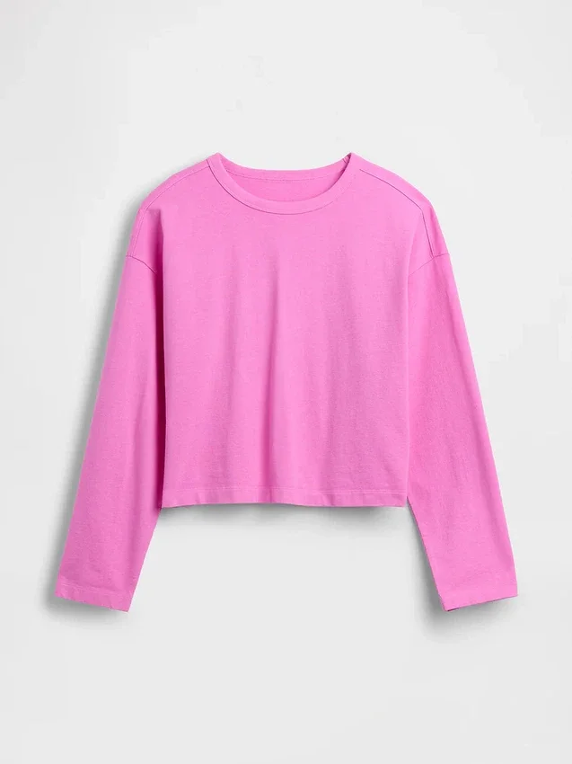 T-shirt court oversize en maille