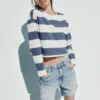 T-shirt court oversize en maille