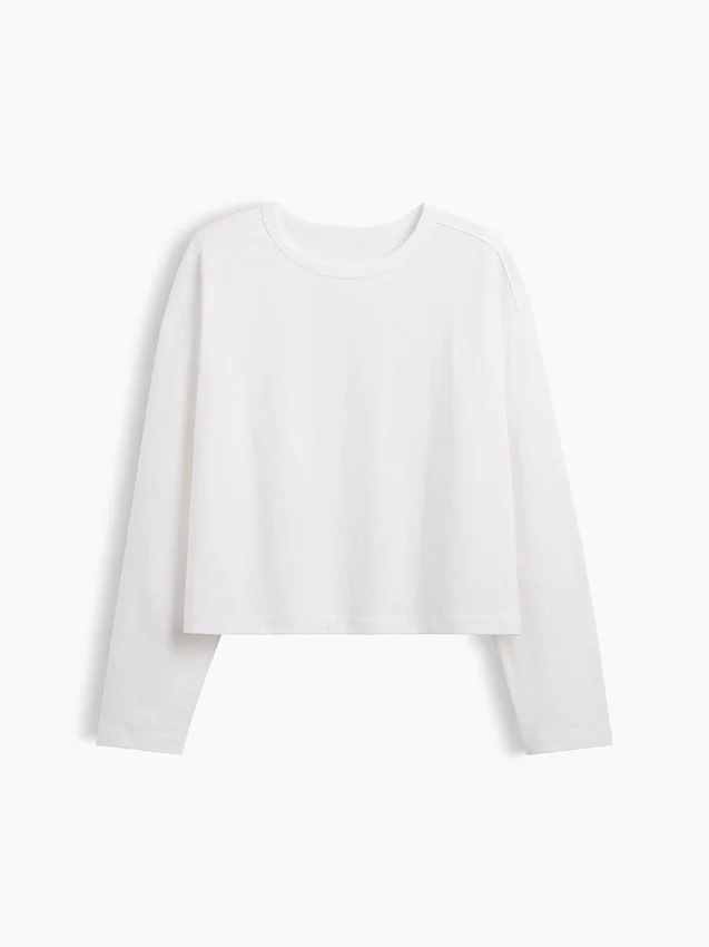 T-shirt court oversize en maille