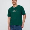 T-shirt court épais avec imprimé Ford