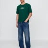T-shirt court épais avec imprimé Ford