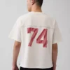 T-shirt court épais à logo Ouigap