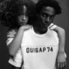 T-shirt court épais à logo Ouigap