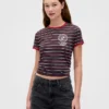 T-shirt court « Stranger Things » en coton bio Vintagesoft