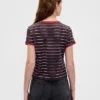 T-shirt court « Stranger Things » en coton bio Vintagesoft