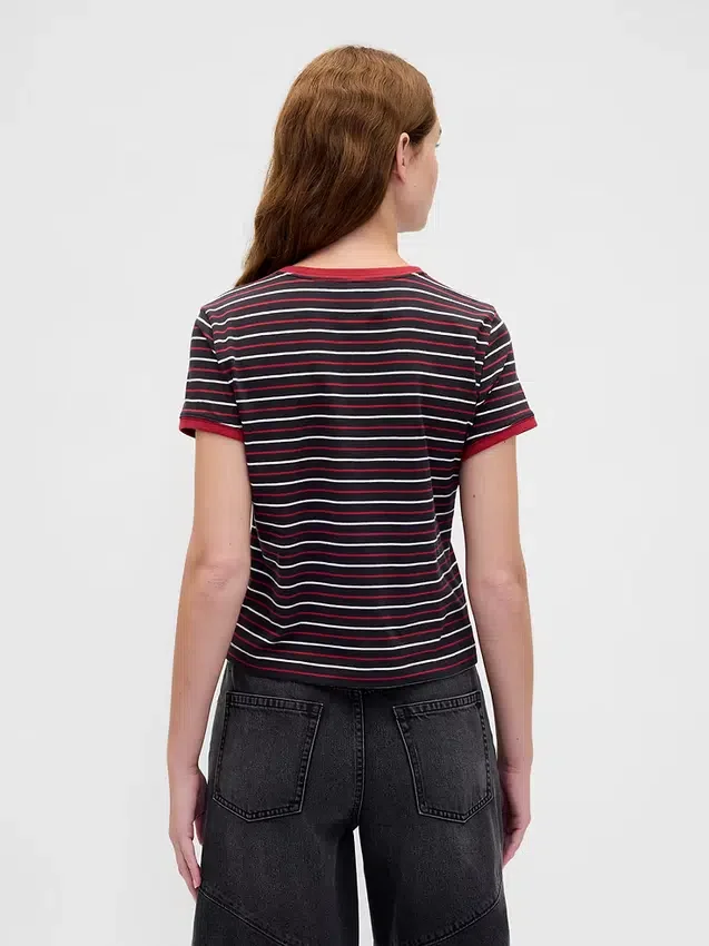 T-shirt court « Stranger Things » en coton bio Vintagesoft
