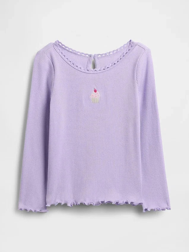 T-shirt à côtes brodé pour Bébé & Enfant