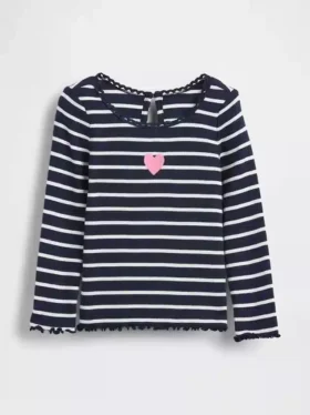 T-shirt à côtes brodé pour Bébé & Enfant