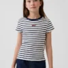 T-shirt à côtes brodé pour enfant