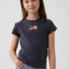 T-shirt à côtes brodé pour enfant