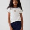 T-shirt à côtes brodé pour enfant