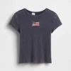 T-shirt à côtes brodé pour enfant