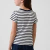T-shirt à côtes brodé pour enfant