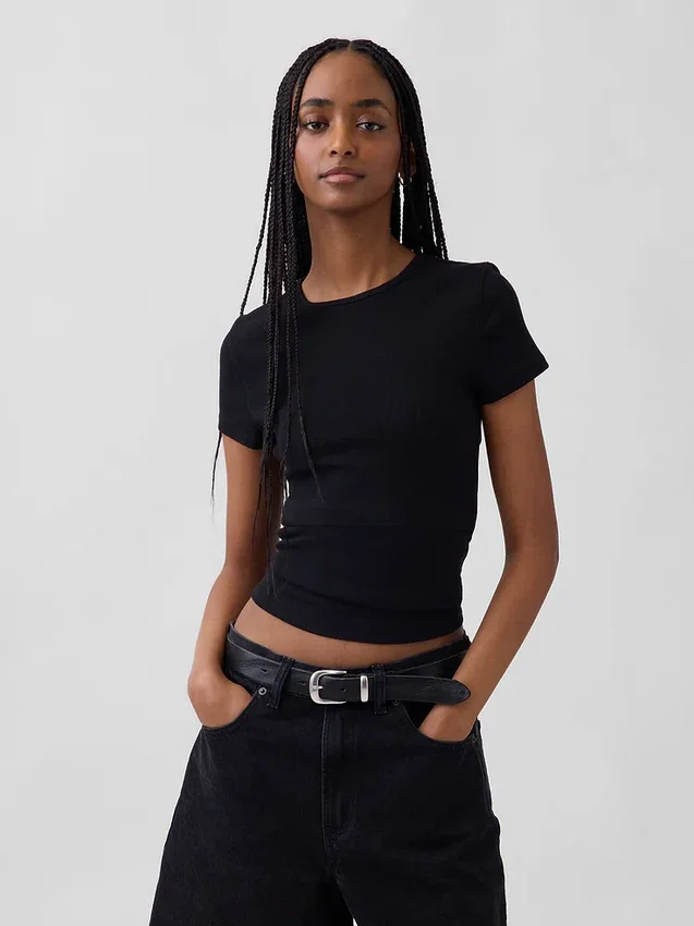 T-shirt à côtes moderne