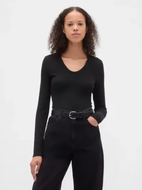 T-shirt à côtes moderne