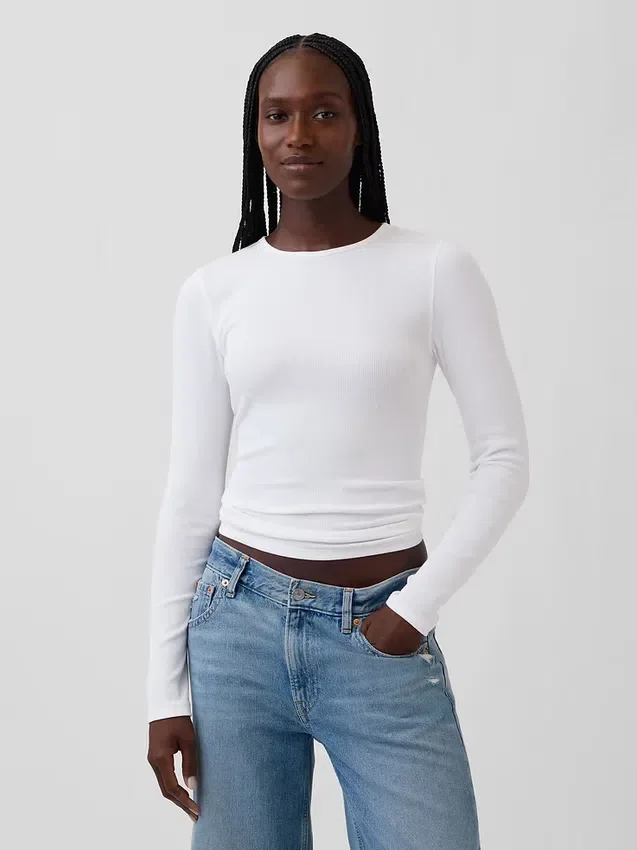 T-shirt à côtes moderne