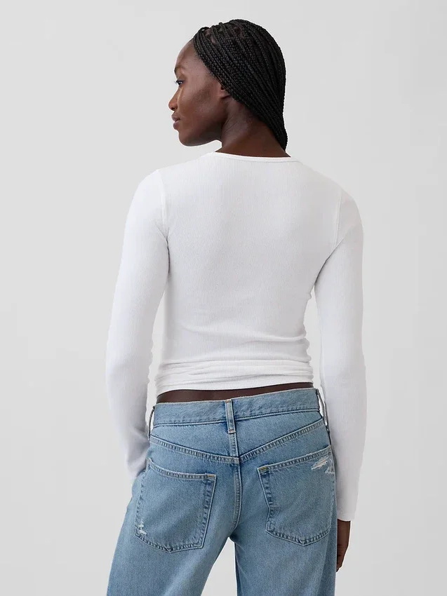 T-shirt à côtes moderne