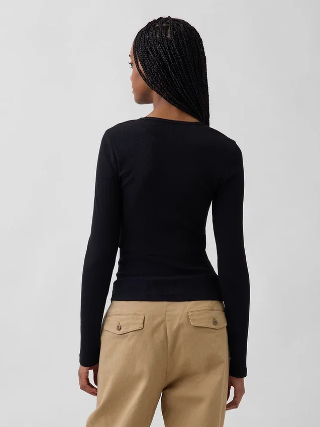 T-shirt à côtes moderne