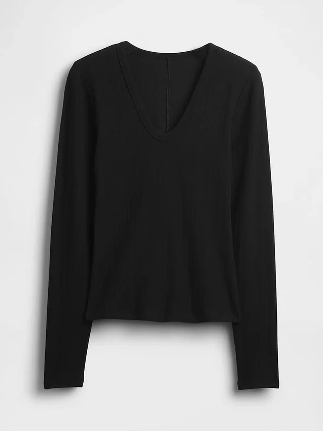 T-shirt à côtes moderne