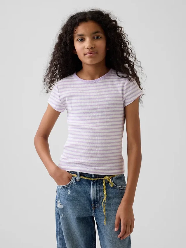 T-shirt à côtes pour enfants