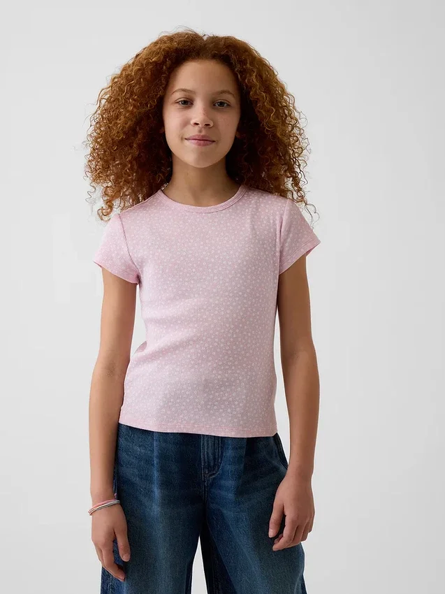 T-shirt à côtes pour enfants