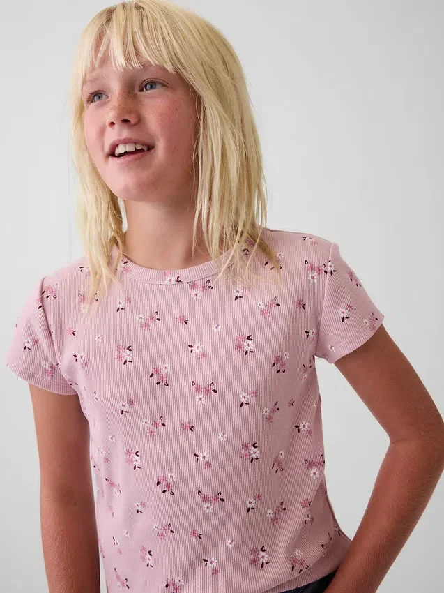 T-shirt à côtes pour enfants