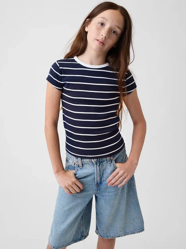 T-shirt à côtes pour enfants
