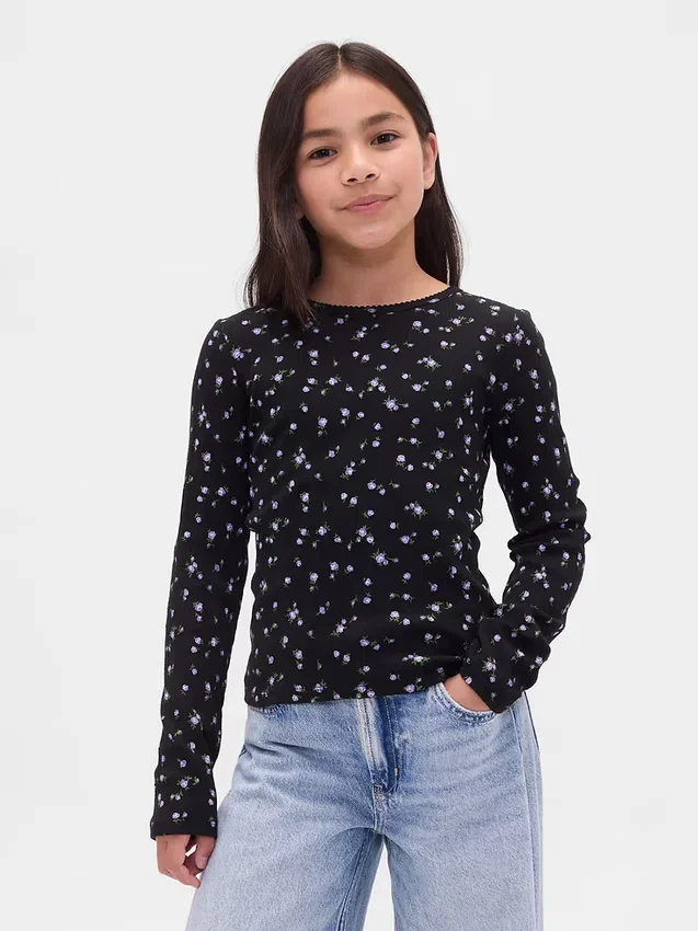 T-shirt à côtes pour enfants