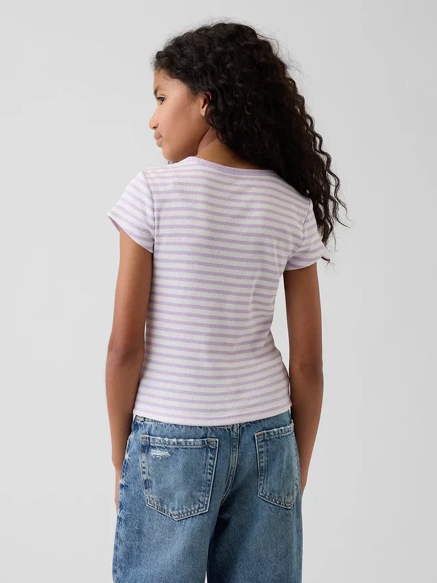 T-shirt à côtes pour enfants