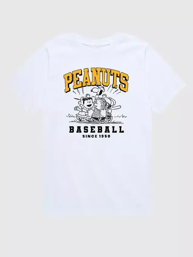 T-shirt de baseball à manches courtes Peanuts pour tout-petits