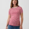 T-shirt de maternité moderne à col rond