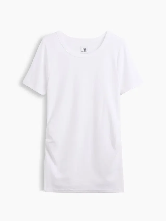 T-shirt de maternité moderne à col rond