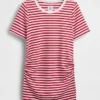 T-shirt de maternité moderne à col rond