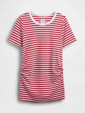 T-shirt de maternité moderne à col rond