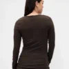 T-shirt de maternité moderne à col rond