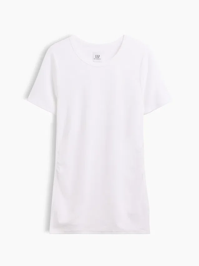 T-shirt de maternité moderne à col rond
