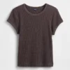 T-shirt de pyjama en maille gaufrée