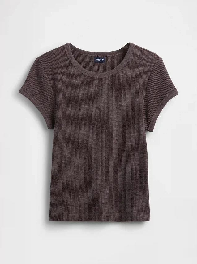T-shirt de pyjama en maille gaufrée