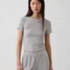 T-shirt de pyjama en modal côtelé ultra-doux