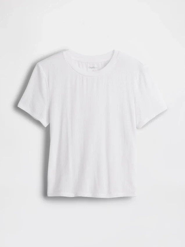 T-shirt de pyjama en modal côtelé ultra-doux