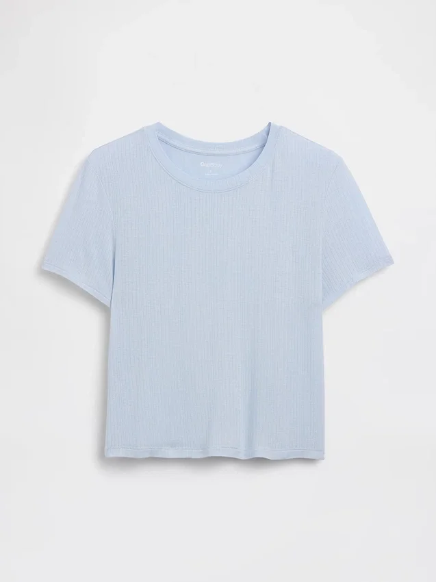 T-shirt de pyjama en modal côtelé ultra-doux