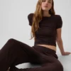 T-shirt de pyjama en modal côtelé ultra-doux