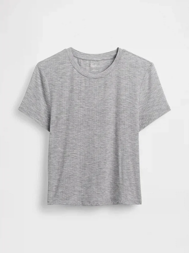T-shirt de pyjama en modal côtelé ultra-doux